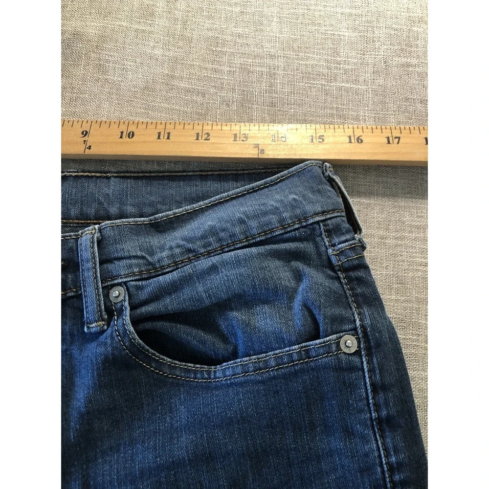 Levis 505 Jeans Men 33x34 Blue Medium Wash Regular Fit Casual Western Classic